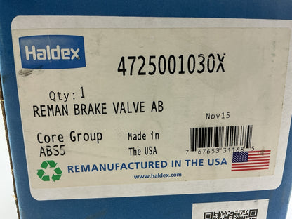 Reman Haldex 4725001030X Meritor WABCO Style ABS Valve 5.5 PSI 4725001030