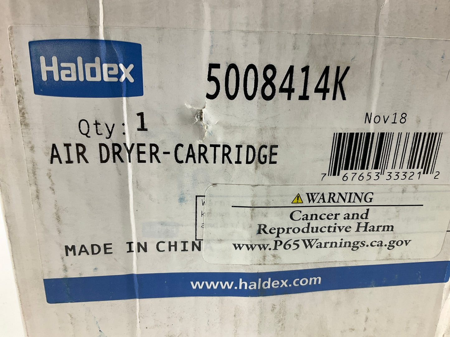 Haldex 5008414K Air Brake Dryer Cartridge For AD-SP And AD-IS Dryer