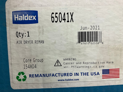 REMAN Haldex 65041X Bendix AD-4 Air Brake Dryer