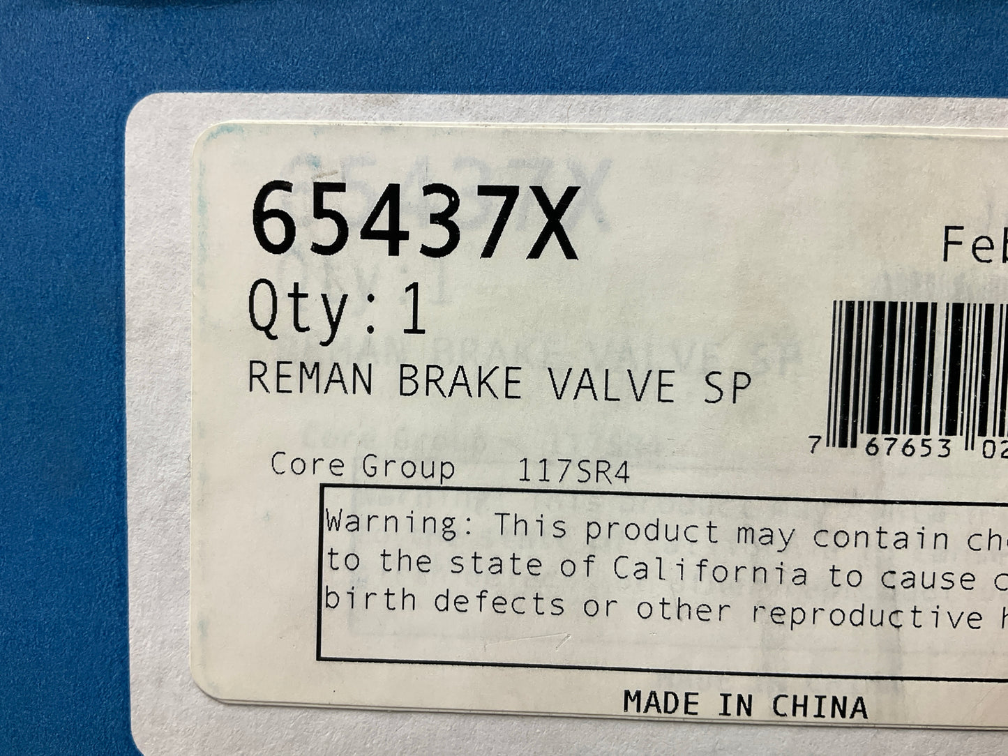 REMAN Haldex 65437X Bendix SR-5 Anti-Compounding Trailer Spring Brake Valve