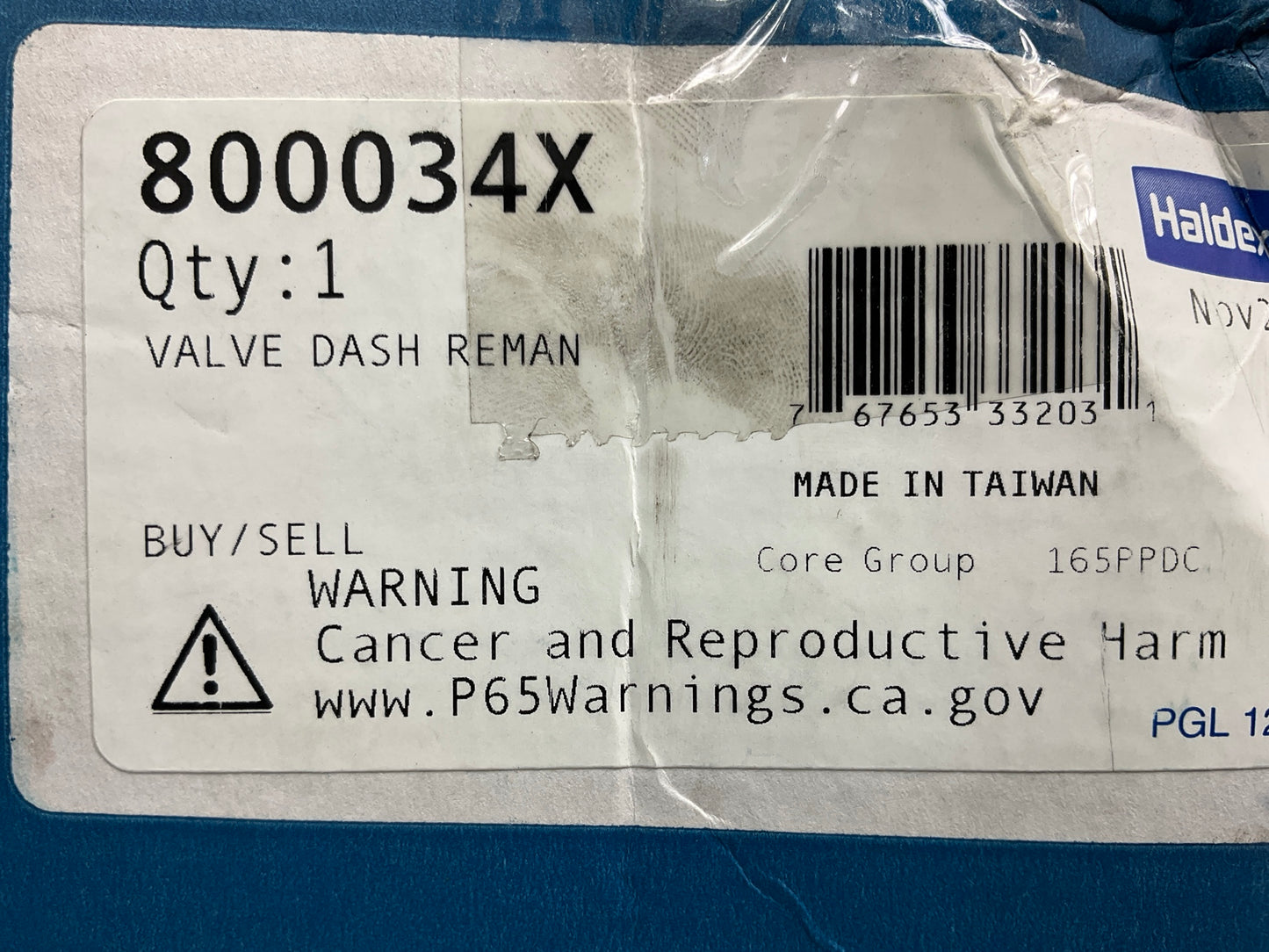 REMAN Haldex 800034X PP-DC Push-Pull Hand Control Park Brake Valve  1/4''-18 NPT