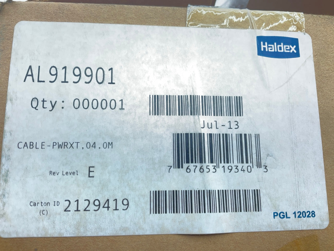 Haldex AL919901 Trailer ABS Power Cord Extension Cable, 13 Feet, 5-pin Connector
