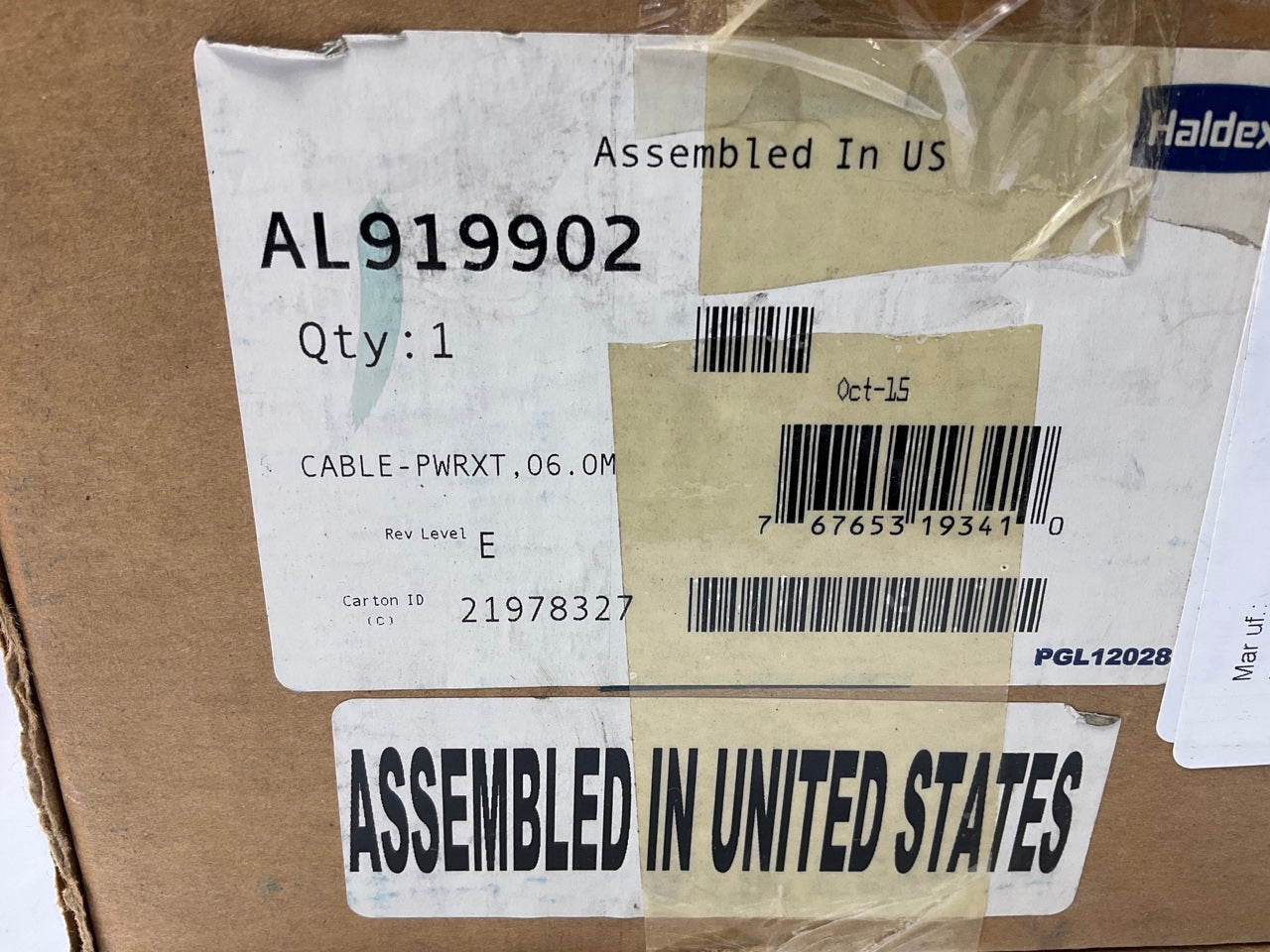 Haldex AL919902 Trailer ABS Power Supply Cord Extension 19.7 Feet, 5 Pin