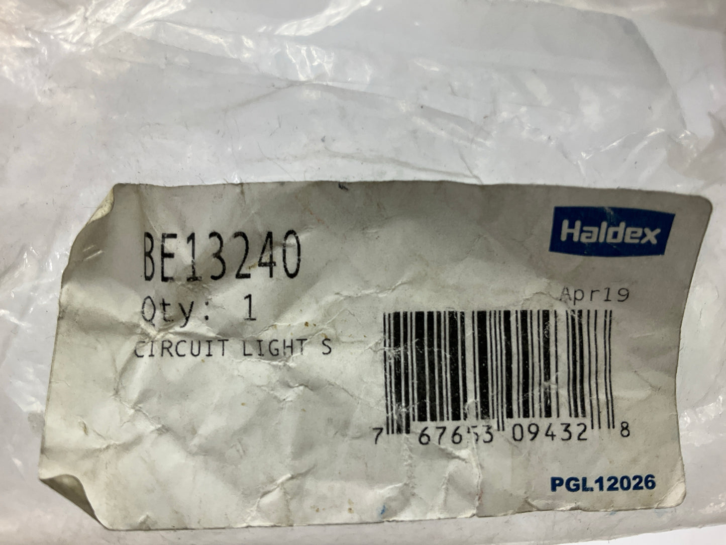 Haldex BE13240 Brake Light Switch, Replaces 13240A, 55 PSI, Pole Size 1/8-27 NPT