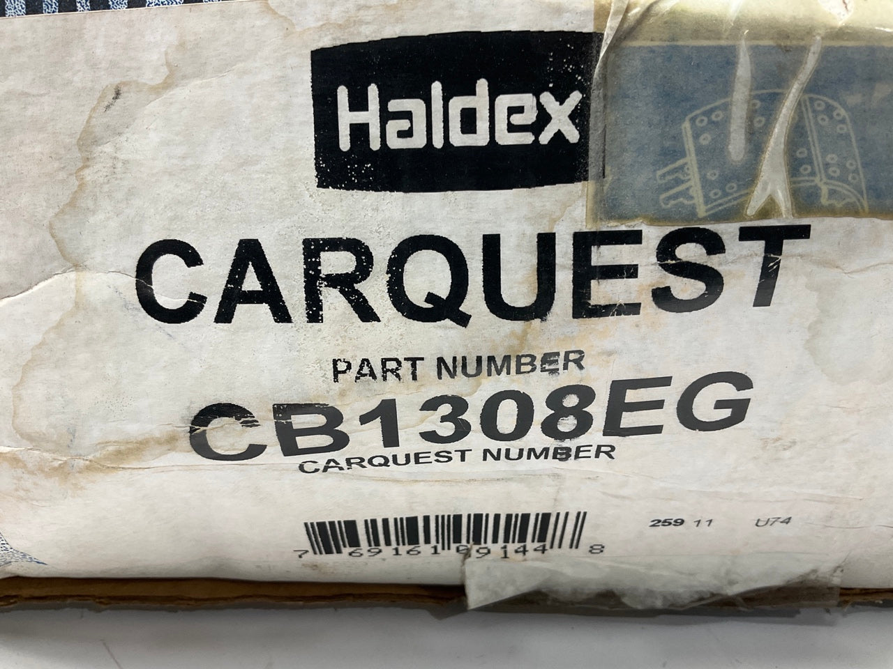 RELINED Haldex CB1308EG Front Brake Shoes 15''x4'', 1308E, 23000 Lbs (23K Lbs)