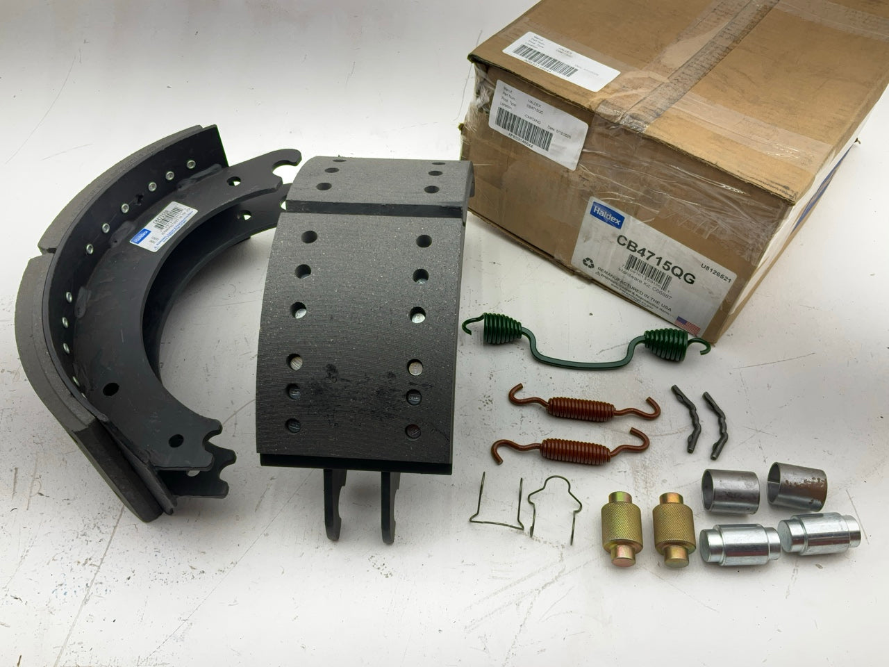 Relined Haldex CB4715QG Brake Shoes 16.5''x6'' Arvin Meritor ''Q+'' 4715Q 23K Lbs