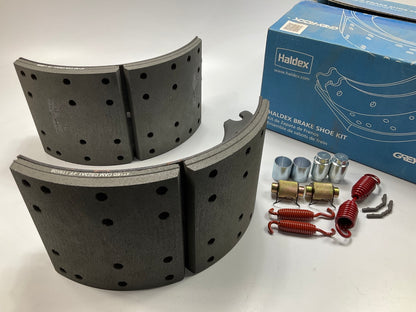 Relined Haldex CB4718QG HD Brake Shoe Kit - 16-1/2'' X 7'', 4718Q, 23000 Lbs 23K