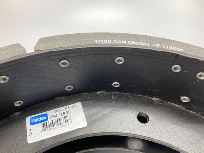 Relined Haldex CB4718QG HD Brake Shoe Kit - 16-1/2'' X 7'', 4718Q, 23000 Lbs 23K