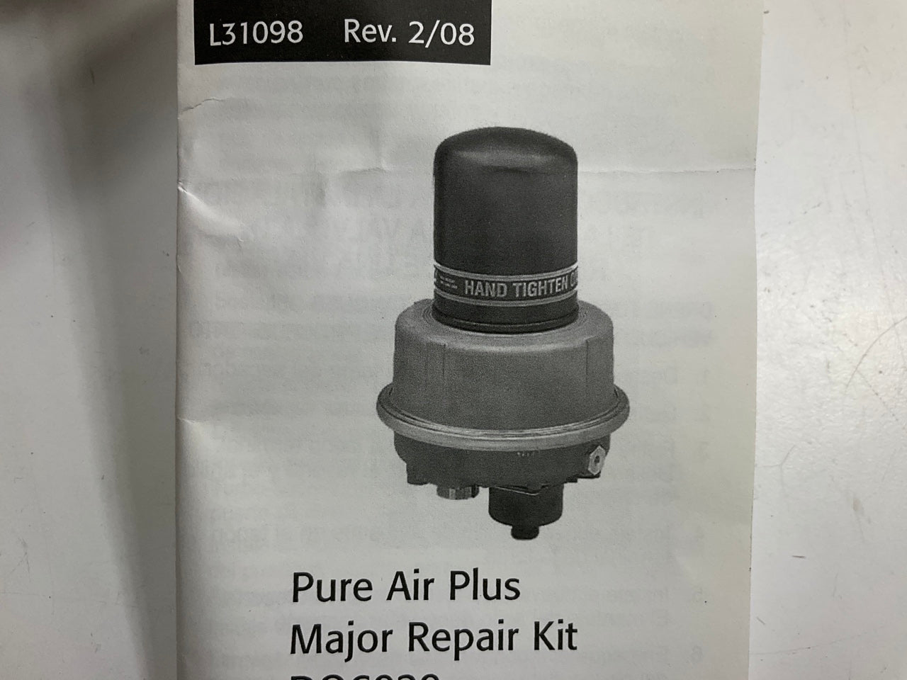 Haldex DQ6020 Brake Air Dryer Lower Housing Repair Kit For Pure Air Plus