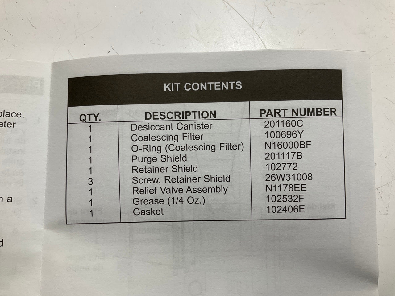HALDEX DQ6026 201160 BRAKE LINE AIR DRIER / DESICCANT