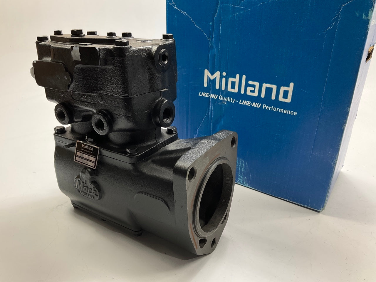 Reman Haldex El13111X Air Brake Compressor Left Rotation 1300 Mack Ext Flange