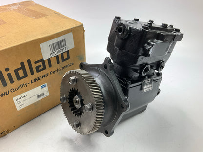 REMAN. Haldex EL13112X Air Brake Compressor For 0° Mack In-Line Extended Flange