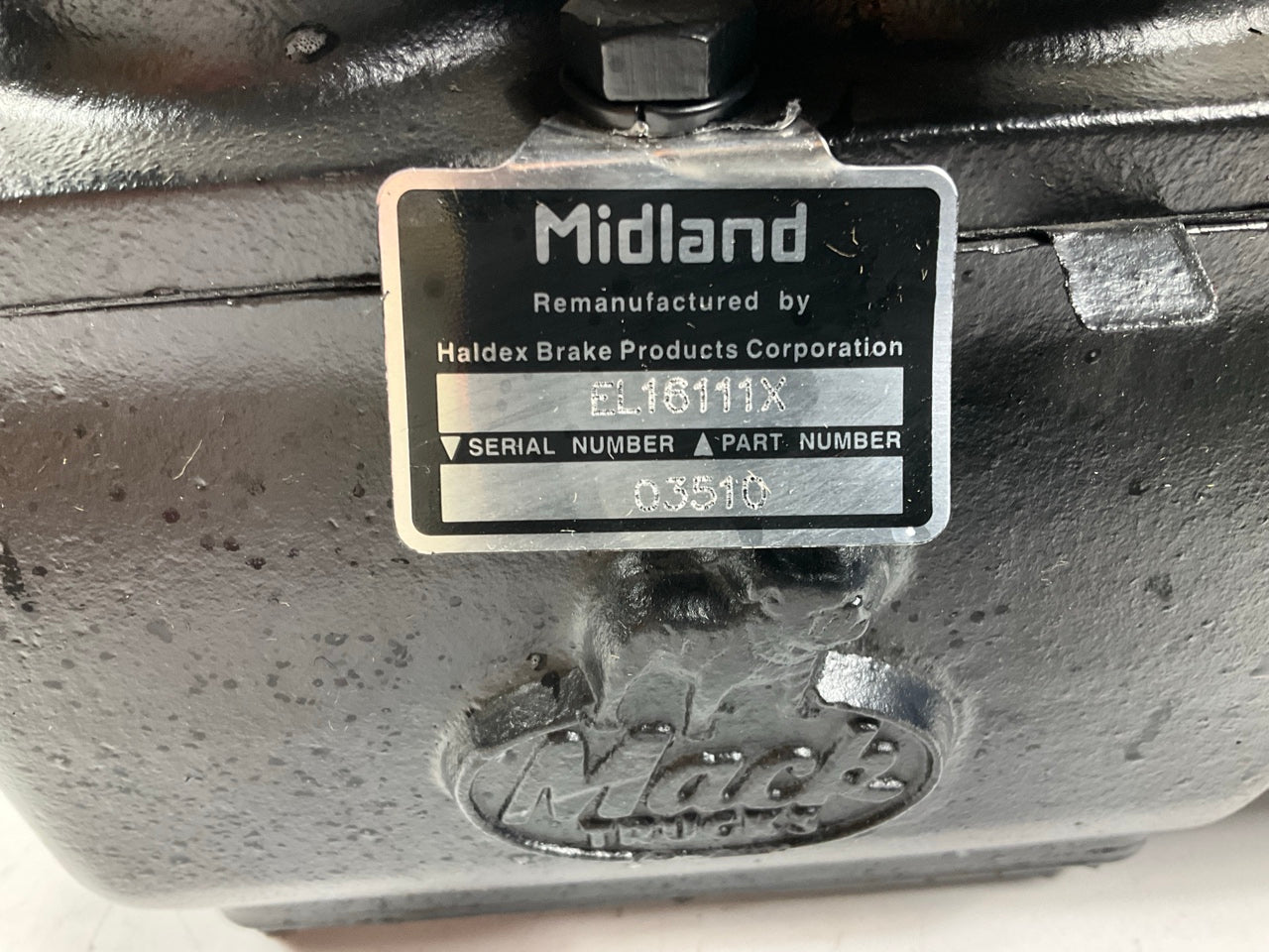Reman HALDEX EL16160X  LikeNu EL1600 Midland Air Brake Compressor For Mack