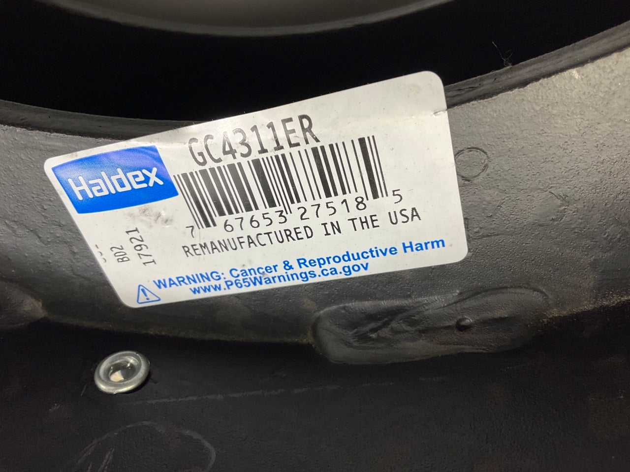 Relined Haldex GC4311ER Brake Shoe 16-1/2'' X 7'' Eaton, 23000 Lbs (23k Lbs) 4311E