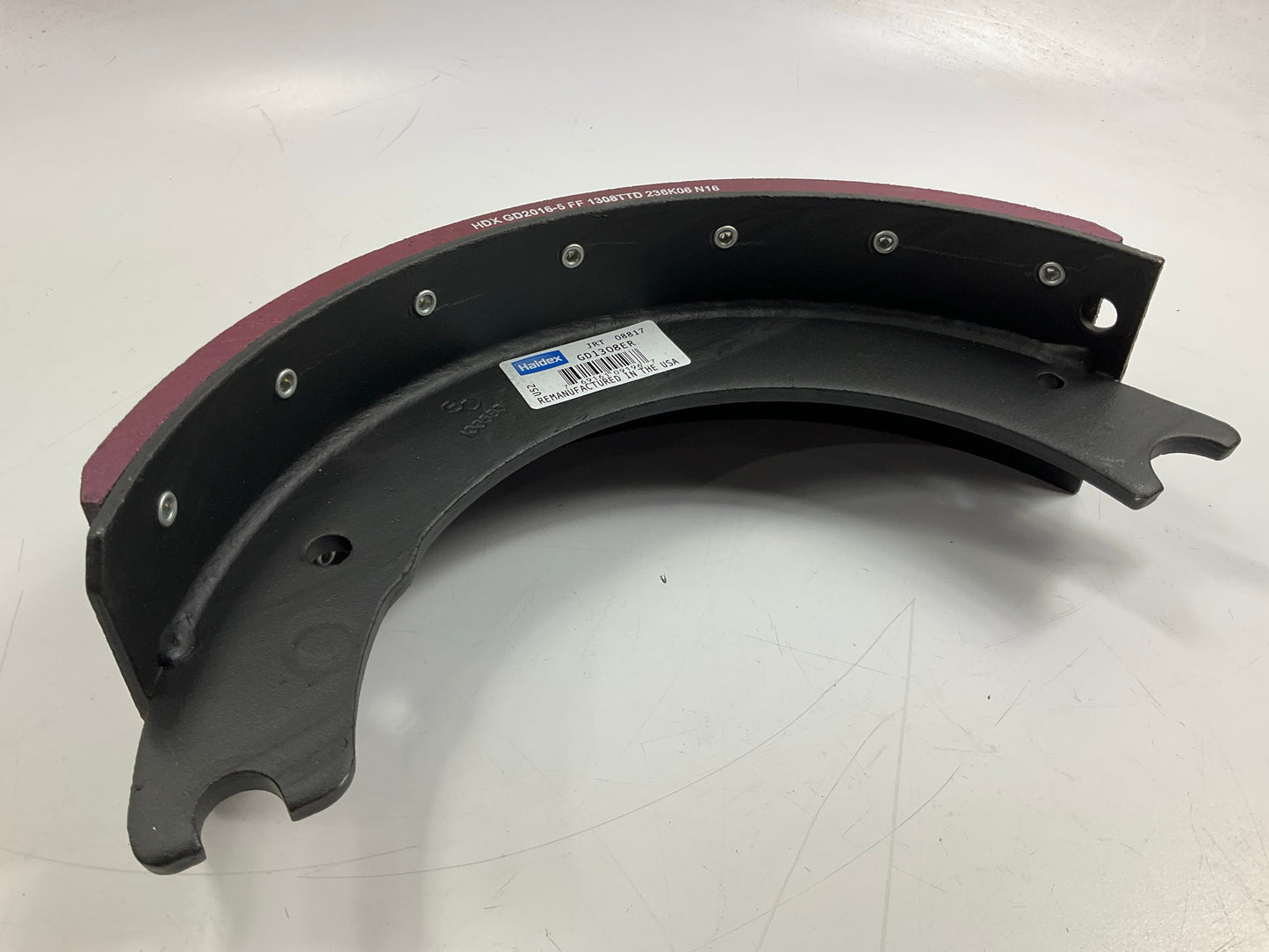 RELINED Haldex GD1308EG Drum Brake Shoes 1308E 15''x4'', 23,000 Lbs (23K Lbs)