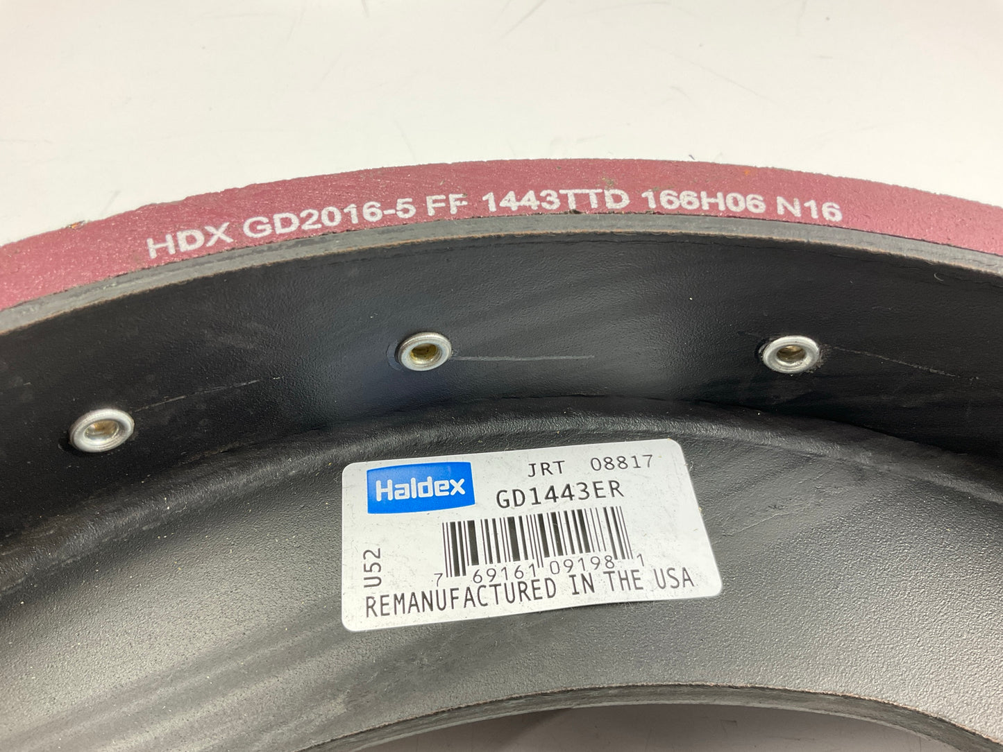 Relined Haldex GD1443EG Brake Shoes 1443E 15''x4'', 23K (23,000 Lbs) For Eaton ES