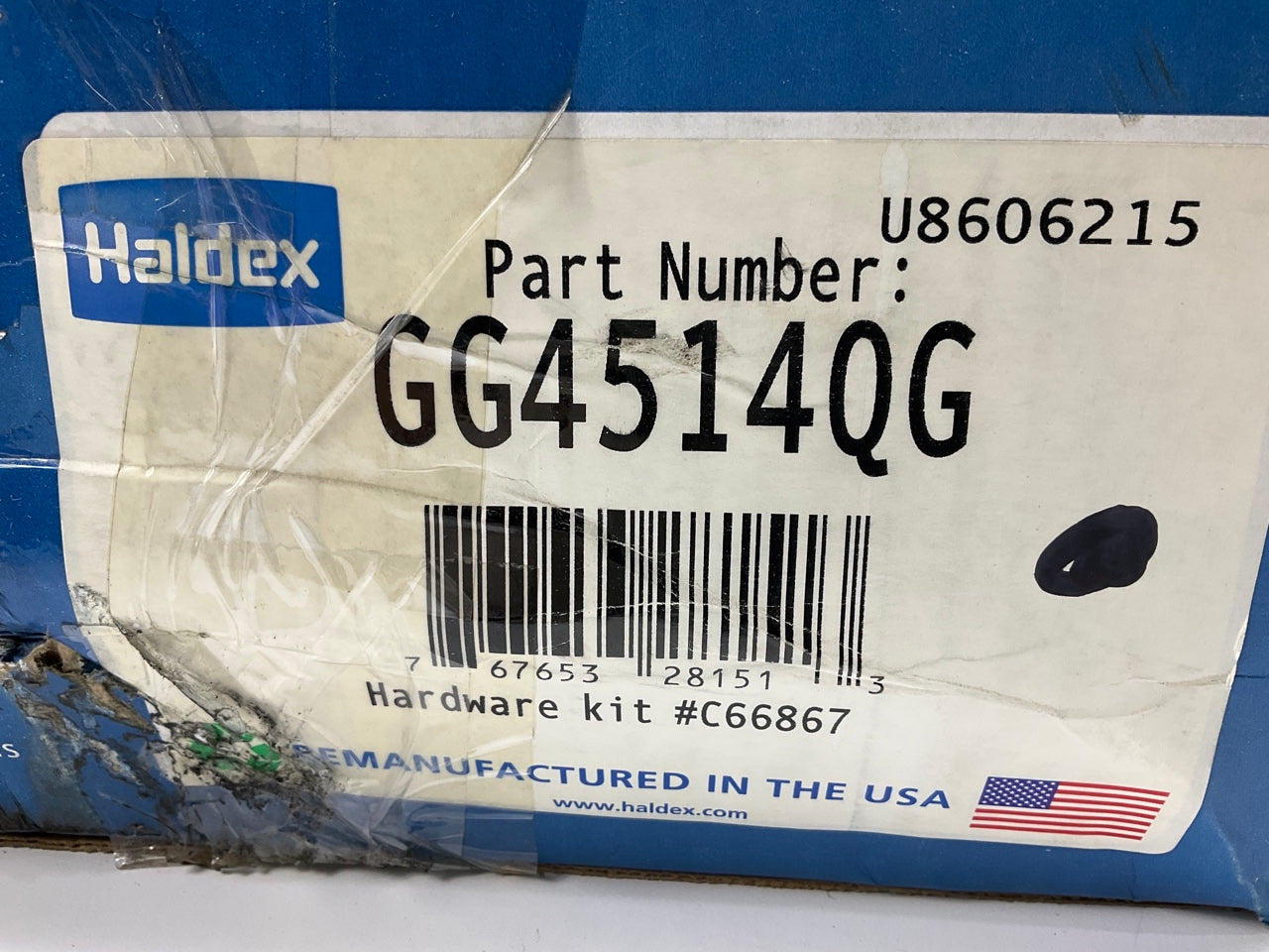 Relined Haldex GG4514QG Brake Shoes 16-1/2''x6'', 23k Lbs (23,000 Lbs), # 4514