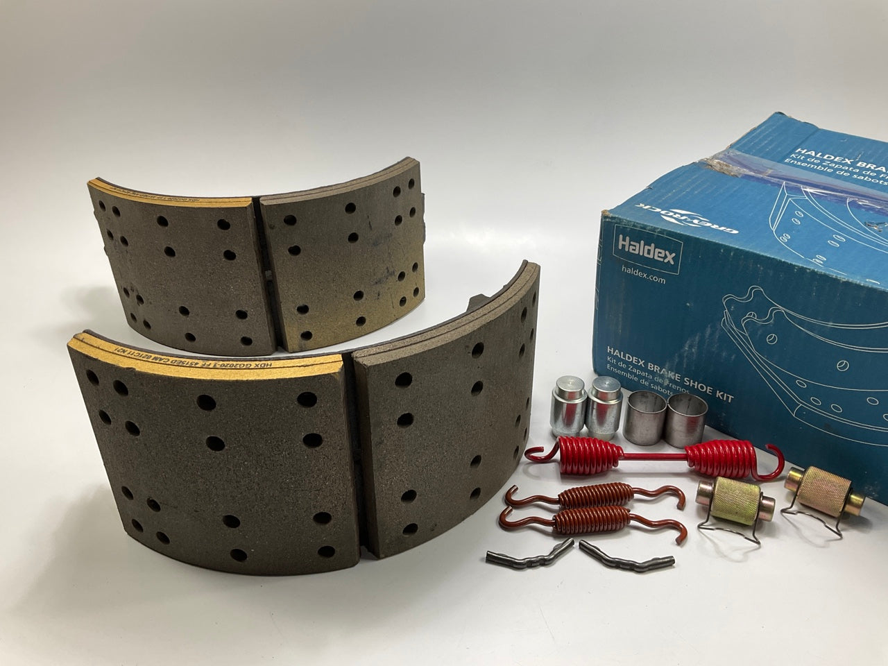 Relined Haldex GG4515QG Rear Brake Shoes 16-1/2''x7'' 4515Q, 23000 Lbs (23K Lbs)