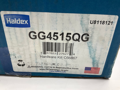 Relined Haldex GG4515QG Rear Brake Shoes 16-1/2''x7'' 4515Q, 23000 Lbs (23K Lbs)