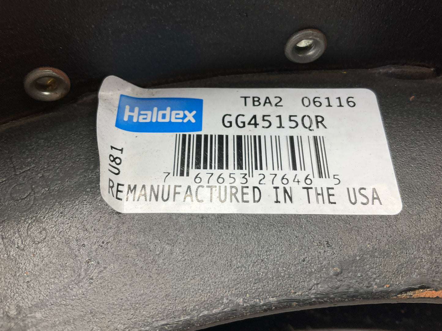 RELINED Haldex GG4515QR Brake Shoe 16.5''x7'' Meritor ''Q'' Current Design 23K Lbs