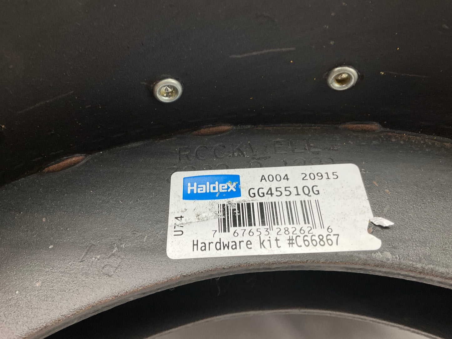 Relined Haldex GG4551QG # 4551Q Brake Shoes 23k Lbs For 16-1/2'' Meritor ''Q''