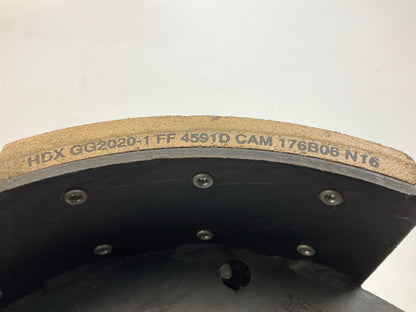 Relined Haldex GG4591DXQR #4591 Brake Shoe 12-1/4'' Dexter (PQ) Style, 23,000 Lbs