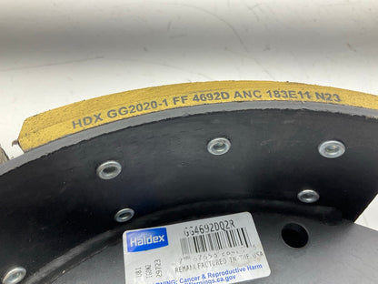 RELINED Haldex GG4692DQ2G Brake Shoes, 12-1/4'' X 7-1/'2'' For Dana Gen II 23K