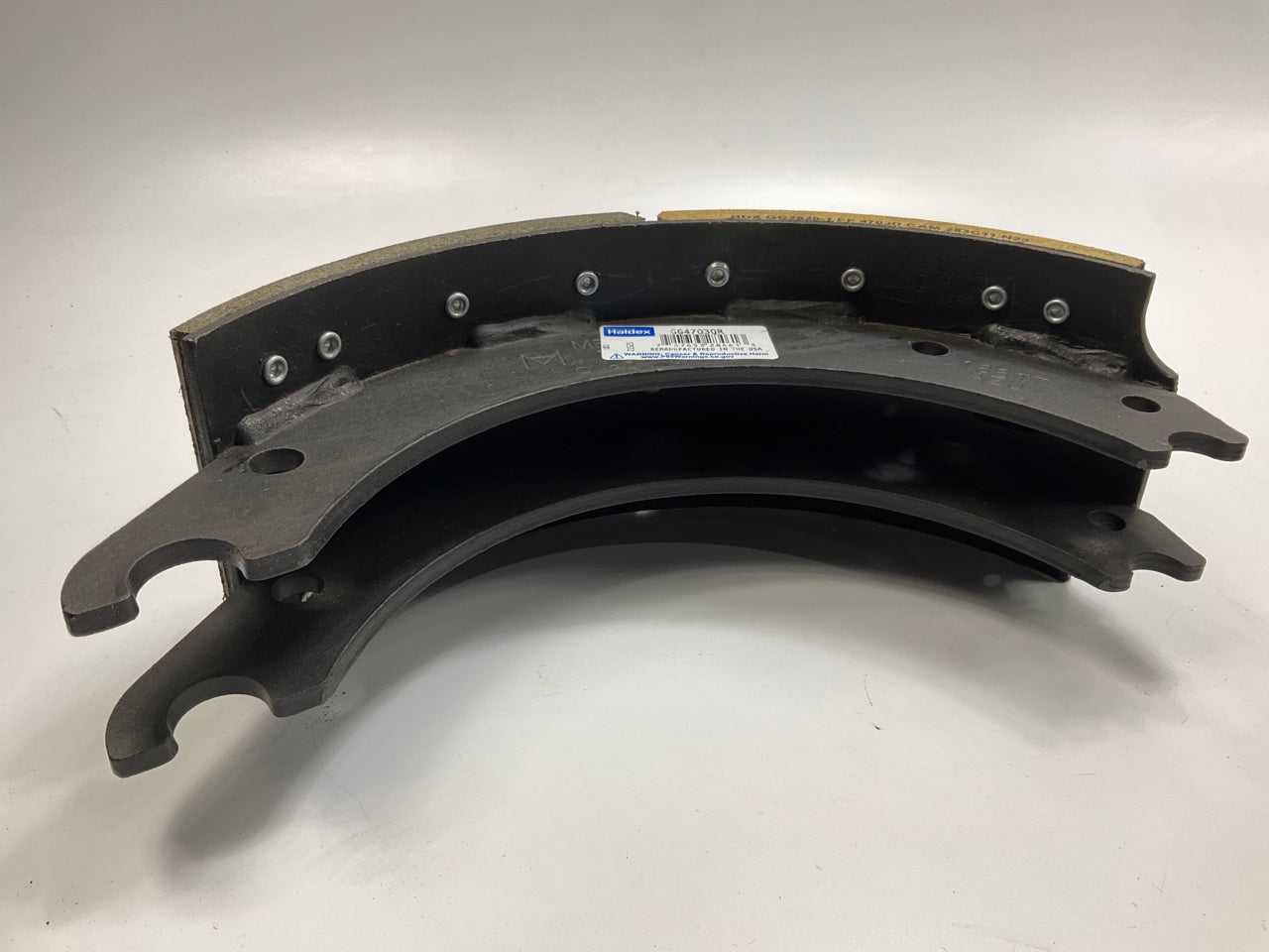 RELINED Haldex GG4703QG Front Brake Shoes, 15''x5'', 4703Q, 23000 Lbs (23K Lbs)