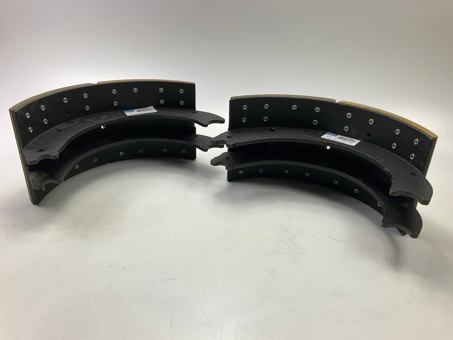 (2) RELINED Haldex GG4709ES2R Drum Brake Shoes, 16-1/2'' X 7'' For Eaton ESII 23K