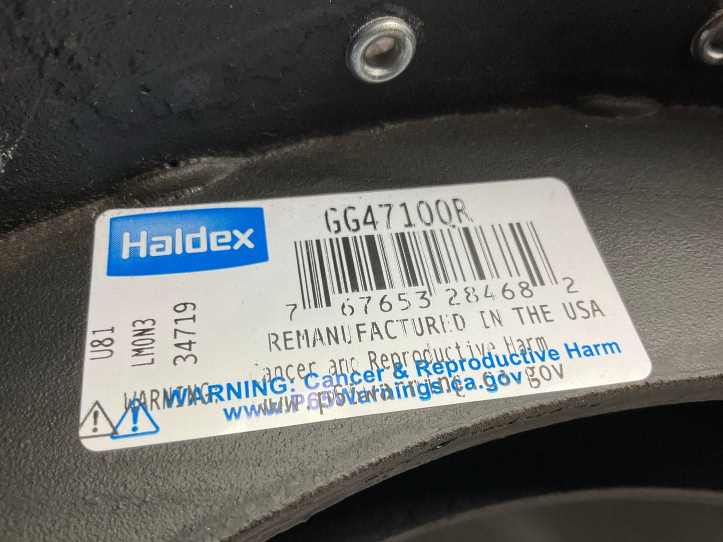 Relined Haldex GG4710QG 15''x8-5/8'' 4710 Brake Shoes 4710Q, 23000 Lbs (23k)
