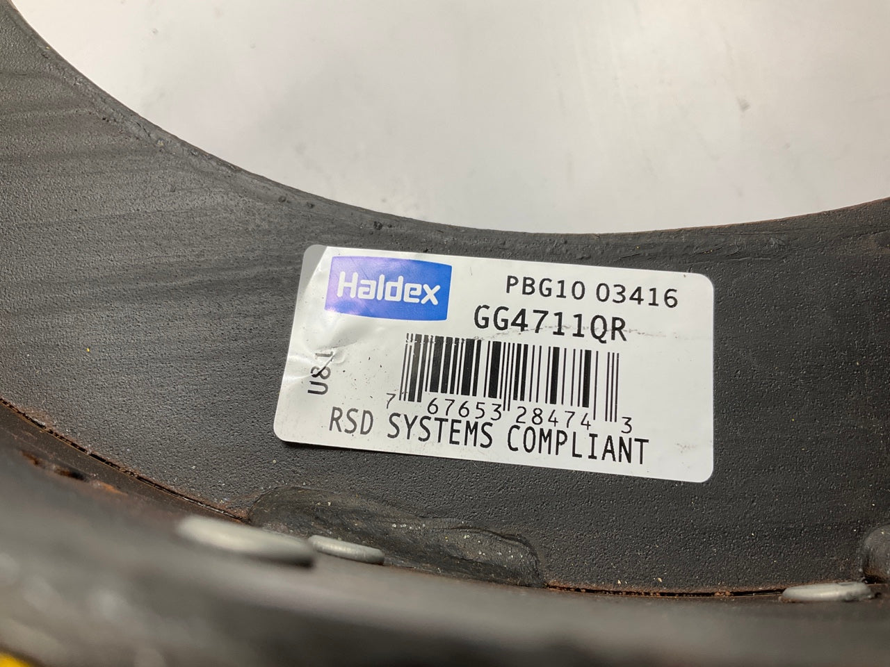 Relined Haldex GG4711QG Rear Brake Shoes 4711Q 16-1/2''x8-5/8'', 23000 Lbs (23K)