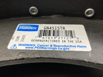 Relined Haldex GN4515TG 4515 16-1/2''x7'' Brake Shoes Meritor ''P'', 20,000 Lbs