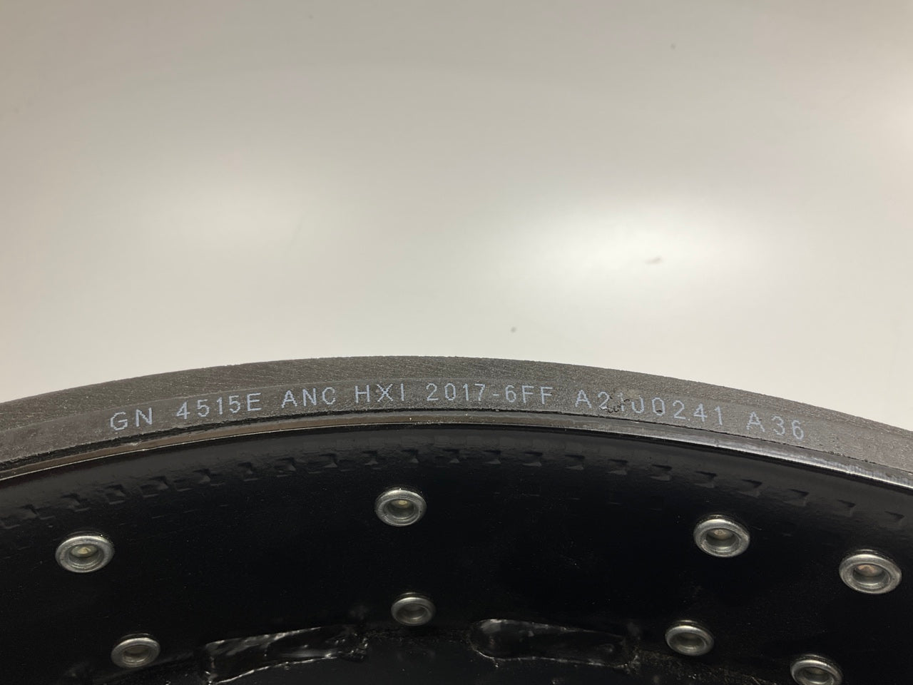 Relined Haldex GN4515X3G Rear Brake Shoes Fruehauf ''XEM3'', 20000 Lbs, 16-1/2''x7''