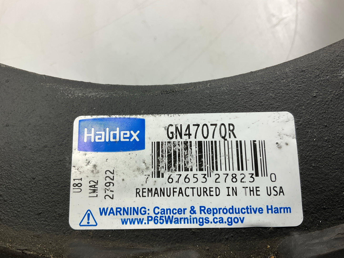 RELINED Haldex GN4707QR Brake Shoe For 16-1/2'' X 7'' Meritor ''Q'' Plus, 20K