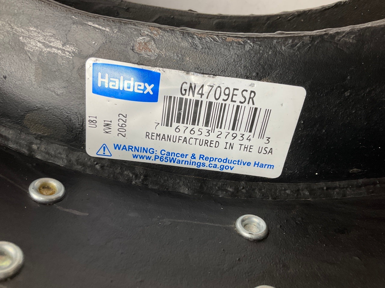 RELINED Haldex GN4709ESR Drum Brake Shoe For Eaton ''ES'' 16-1/2'' X 7'', 20K