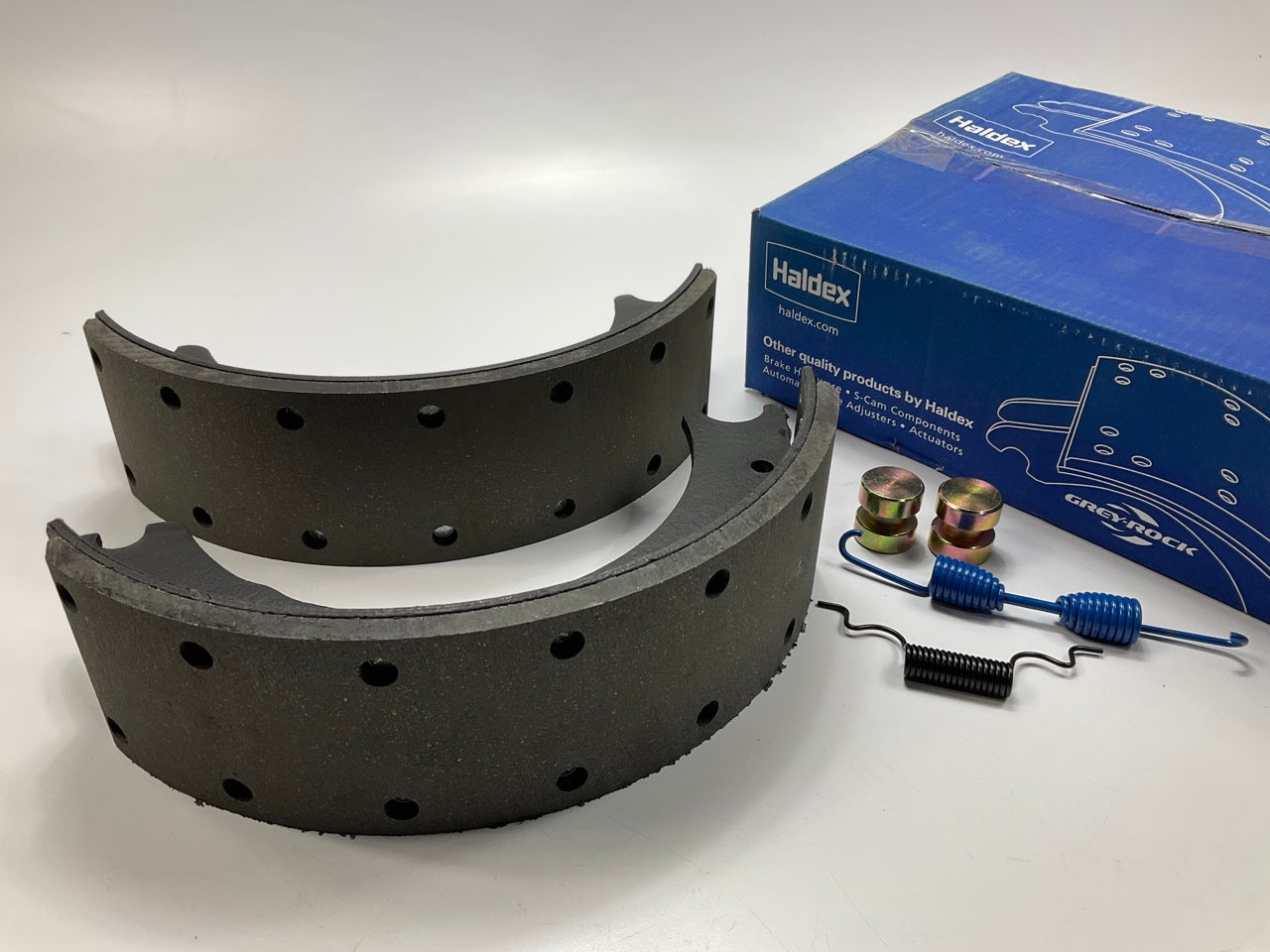 RELINED Haldex GR1308EG Front Brake Shoes 15''x4'', 1308E, 20000 Lbs (20K Lbs)