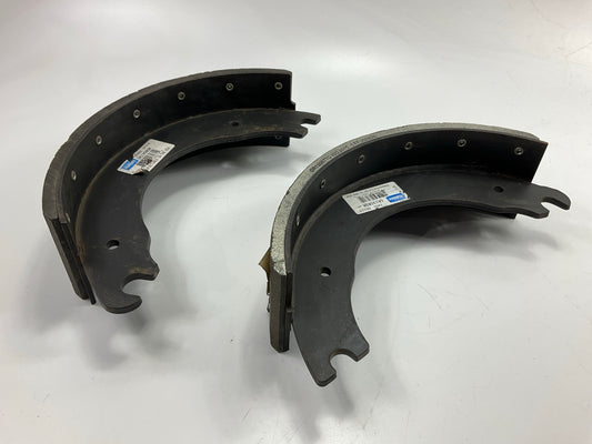 (2) RELINED Haldex GR1308QR Drum Brake Shoe 15''x4'' Meritor ''Q'' Early Style, 20K
