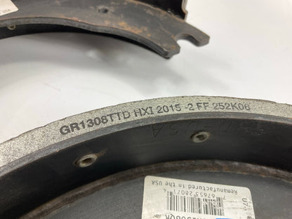 (2) RELINED Haldex GR1308QR Drum Brake Shoe 15''x4'' Meritor ''Q'' Early Style, 20K