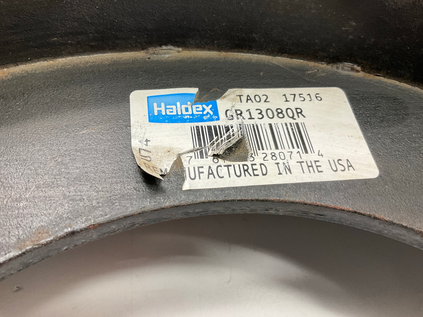 (2) RELINED Haldex GR1308QR Drum Brake Shoe 15''x4'' Meritor ''Q'' Early Style, 20K
