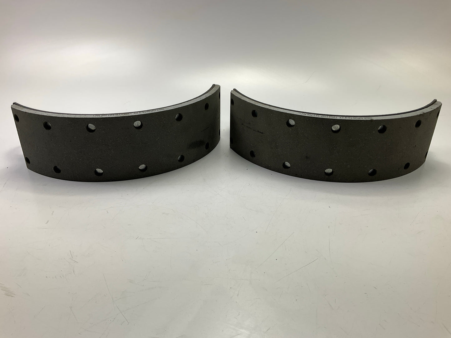 (2) Relined Haldex GR1308TR Front Brake Shoes 15''x4'', 1308, 20,000 Lbs (20K Lbs)