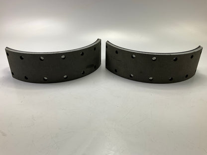(2) Relined Haldex GR1308TR Front Brake Shoes 15''x4'', 1308, 20,000 Lbs (20K Lbs)