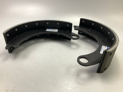 (2) Relined Haldex GR1308TR Front Brake Shoes 15''x4'', 1308, 20,000 Lbs (20K Lbs)
