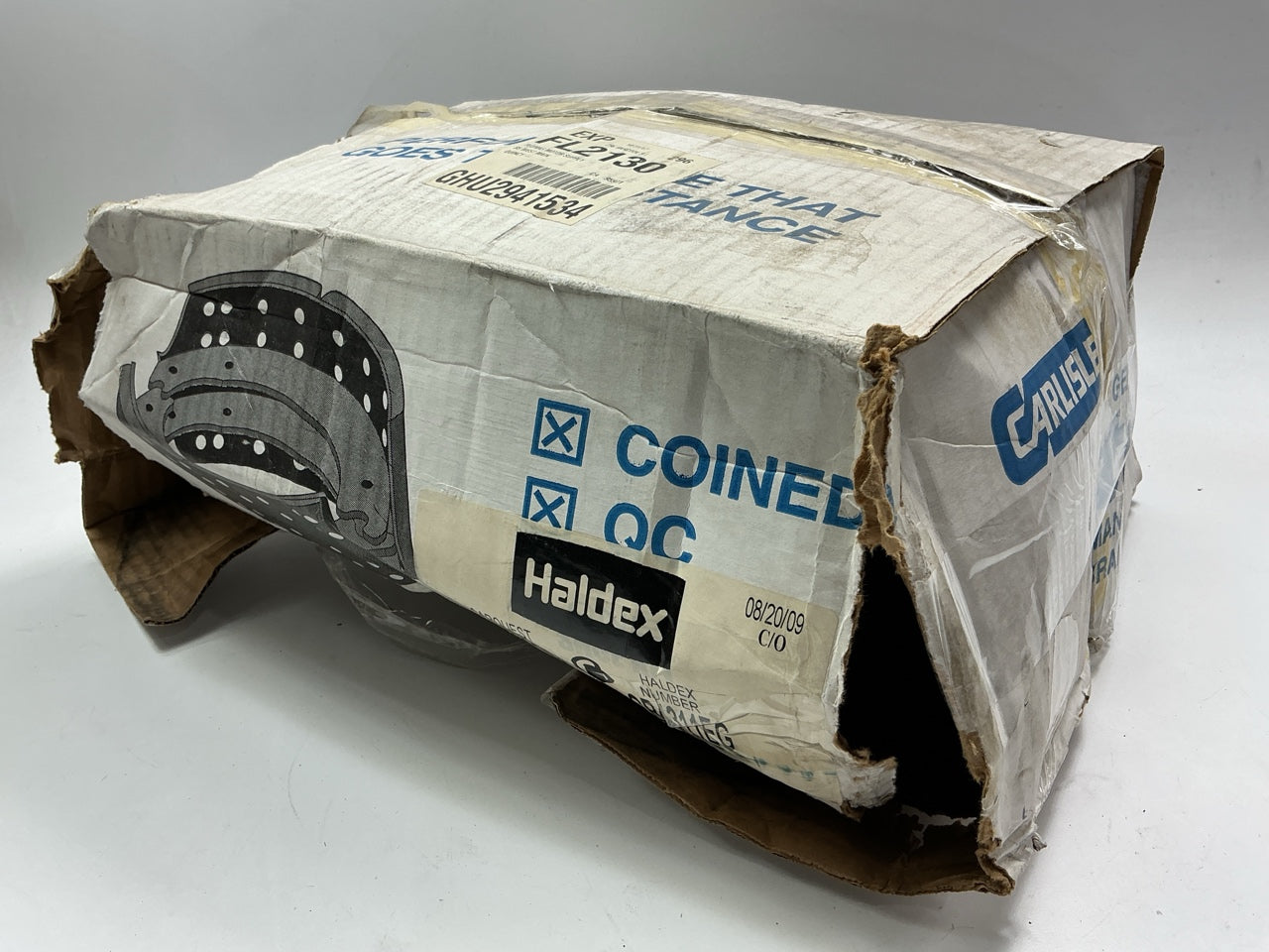 REMAN. Haldex GR4311EG 4311E Brake Shoes 16-1/2'' X 7'', 20k Lbs, With Hardware