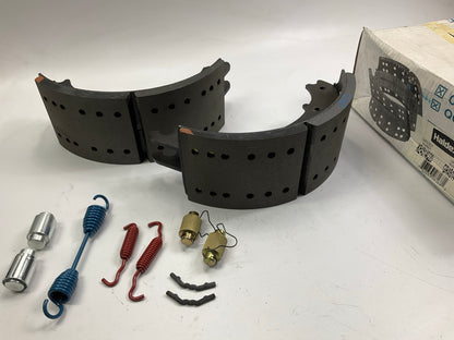 Relined Haldex GR4514QG Brake Shoes Kit 23,000 Lbs 16-1/2'' Meritor ''Q'' 4514
