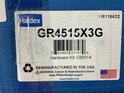 Relined Haldex GR4515X3G Brake Shoe Kit For 16-1/2''x7'' Fruehauf ''XEM3'', 20K Lbs