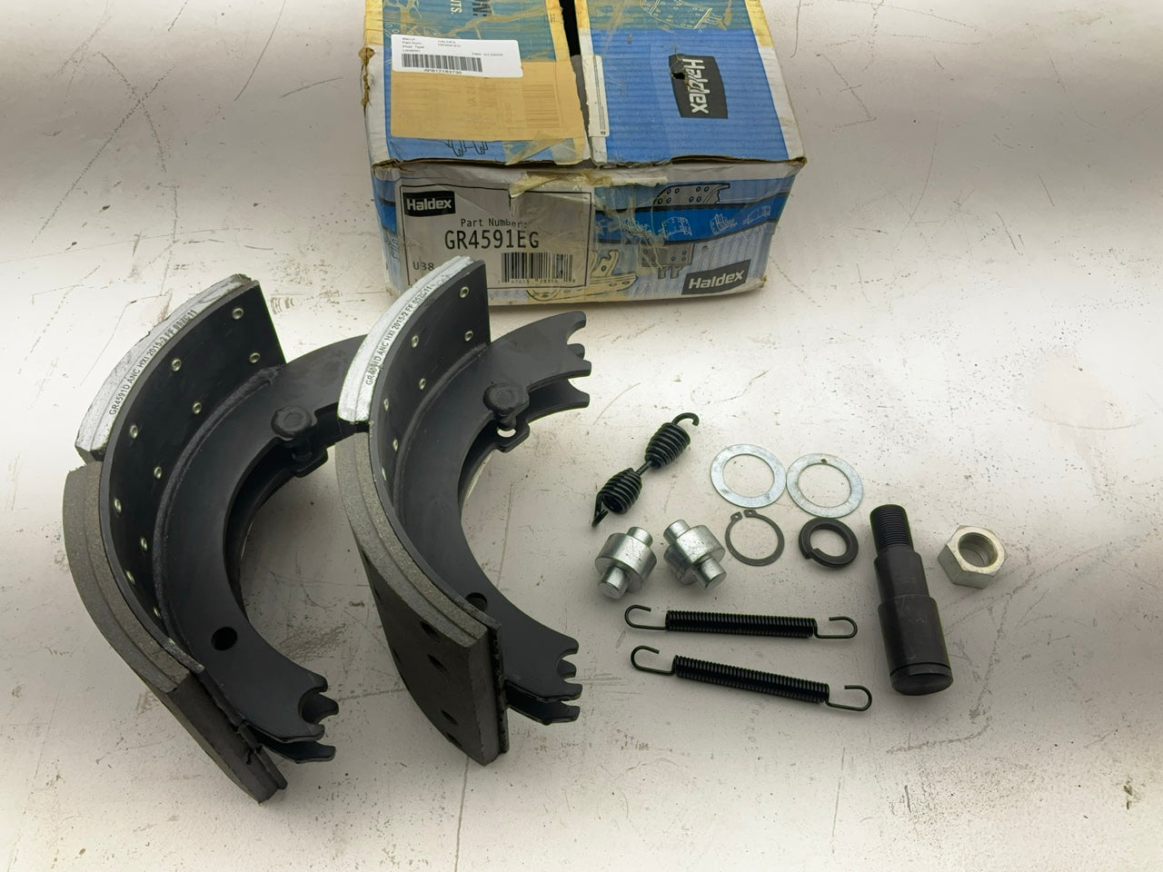 Relined Haldex GR4591EG Brake Shoes 12-1/4''x7-1/2'' Eaton FTL And SA, 23000 LBS
