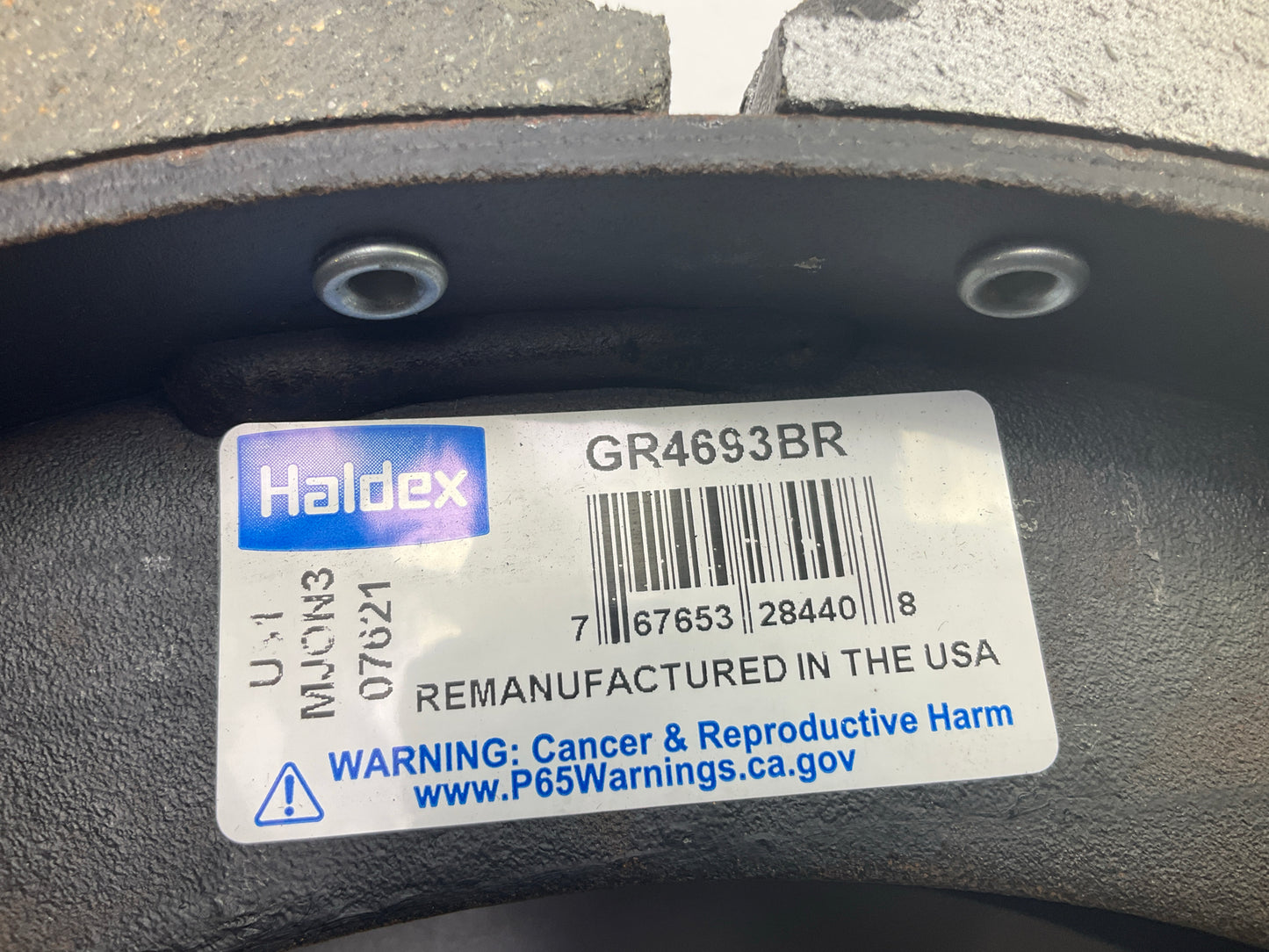 Relined HALDEX GR4693BG Drum Brake Shoe Kit 15''x4'' Brake Shoes 4693, 20,000 Lbs