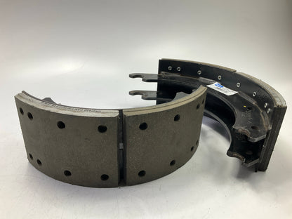 (2) RELINED Haldex GR4703QR Drum Brake Shoes For 15'' X 5'' Meritor ''Q'' Plus, 20K