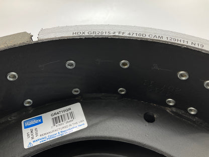 Relined Haldex GR4710QG Rear Brake Shoes 4710Q, 15''x8-5/8'', 20000 Lbs (20K Lbs)