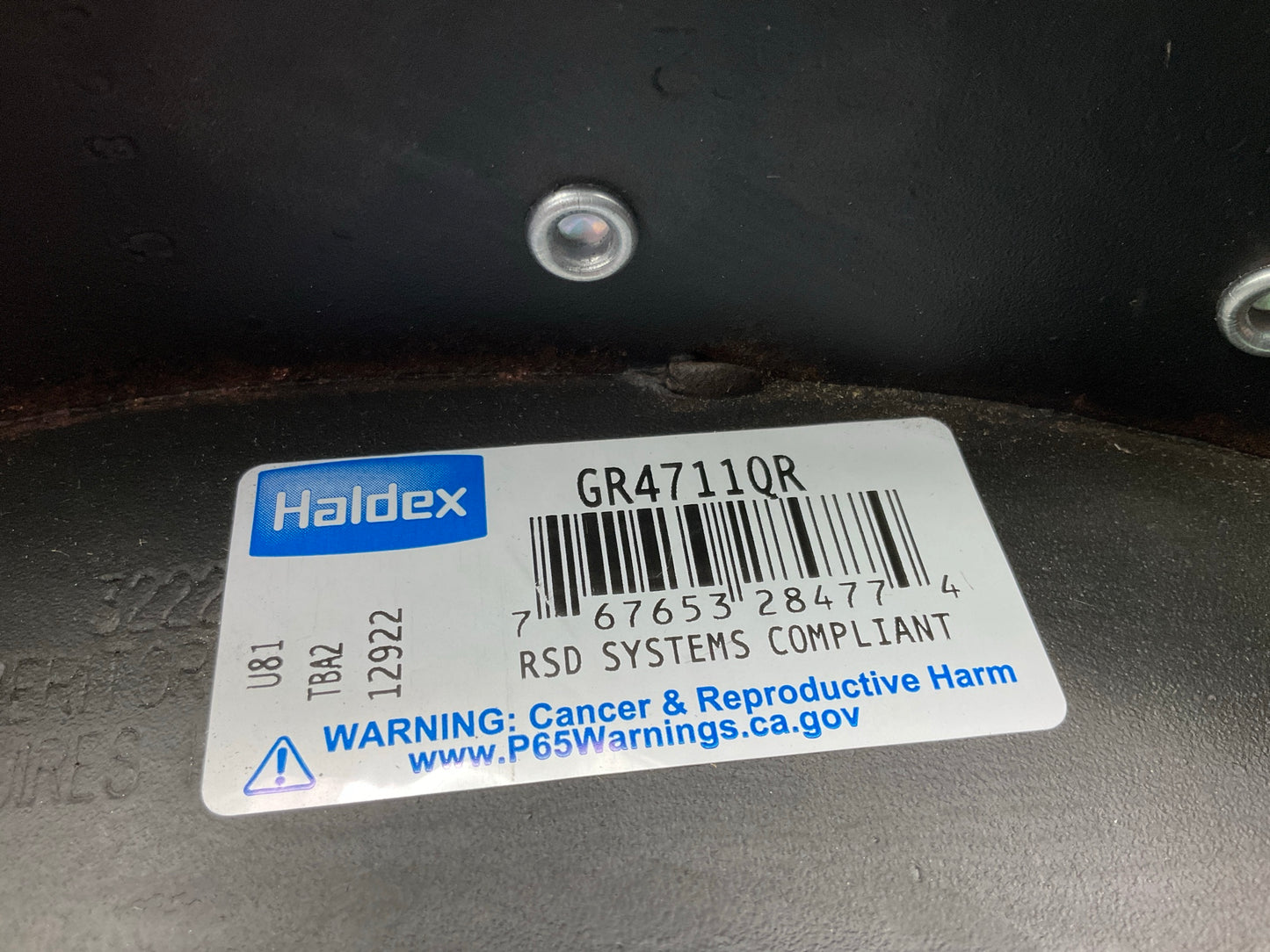 Relined Haldex GR4711QG Rear Brake Shoes 16-1/2''x8-5/8'', 4711Q, 20,000 Lbs 20K